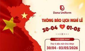 THÔNG BÁO NGHỈ LỄ GIỖ TỔ HÙNG VƯƠNG - 30/4 & 1/5